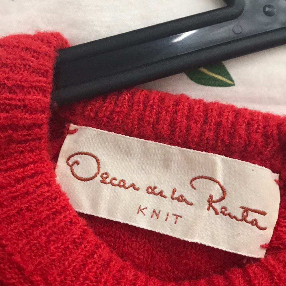 Oscar De La Renta - vintage red knit dress